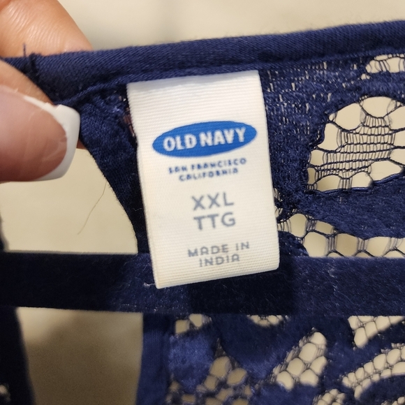 Old Navy Navy Blue relaxed fit blouse size XXL - Picture 5 of 11
